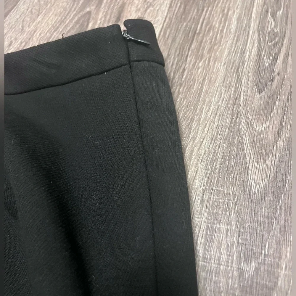 Bcbg Maxazria Black Pencil Skirt  Leather Lacing Sz 6